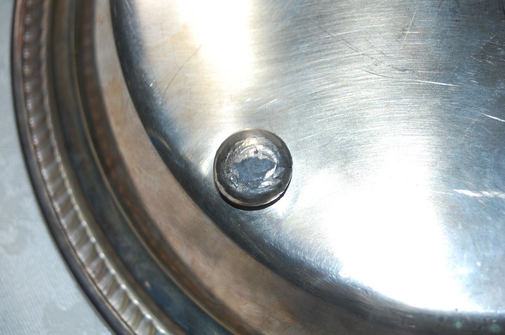 Reed Barton Footed Dish 1948 Silver Plated Deep Serving Dish Plate