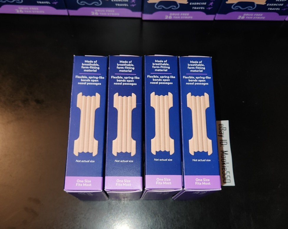 EXP 2026+! (104ct) 4 Box 26ct Breathe Right LAVENDER Scented Nasal Strips NEW!