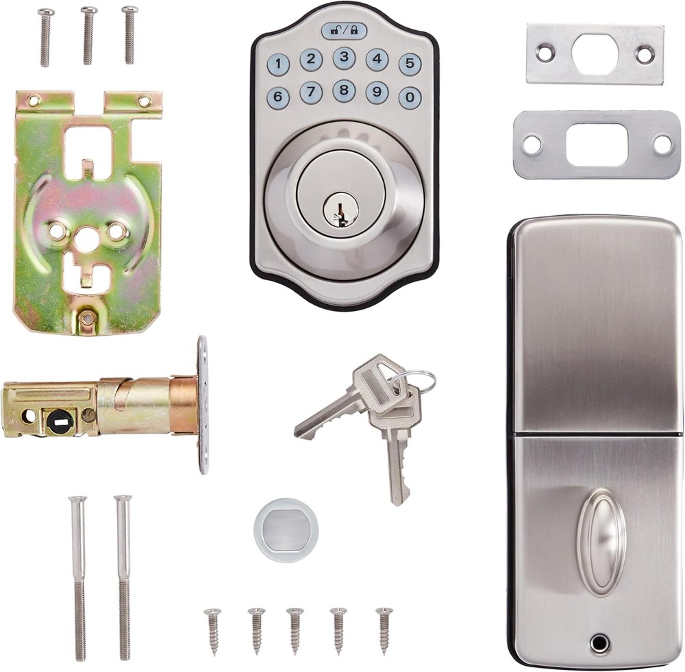 Electronic keypad deadbolt door lock with touch control keyless entry 1 pc.