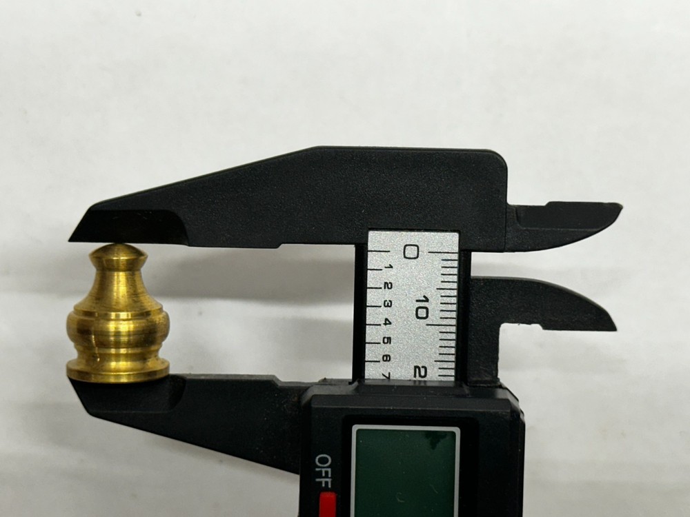 100pc BULK 11/16" Height 1/4-27F Thread Solid Brass Pyramid Lamp Finial Cap Nut