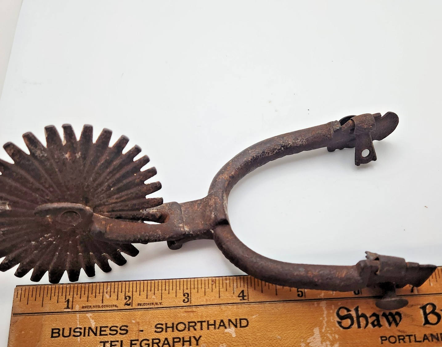 Antique Chilean Huaso Spur 7'' Rowel 3''