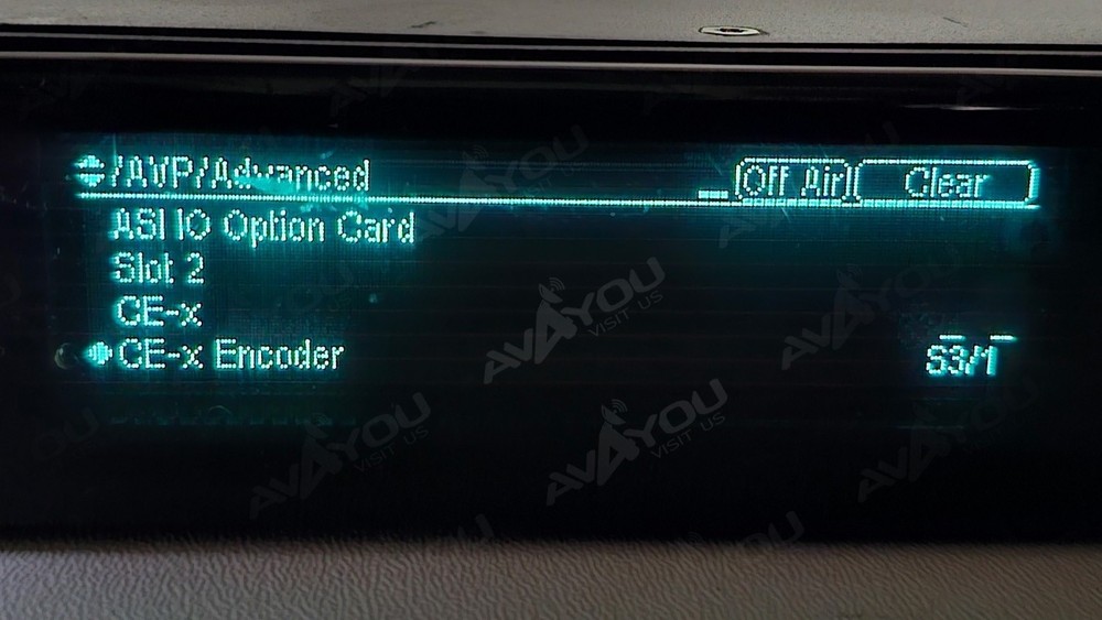 Ericsson AVP-3000 Encoder Modulator HD MPEG4 L- BAND BISS ASI CE-X