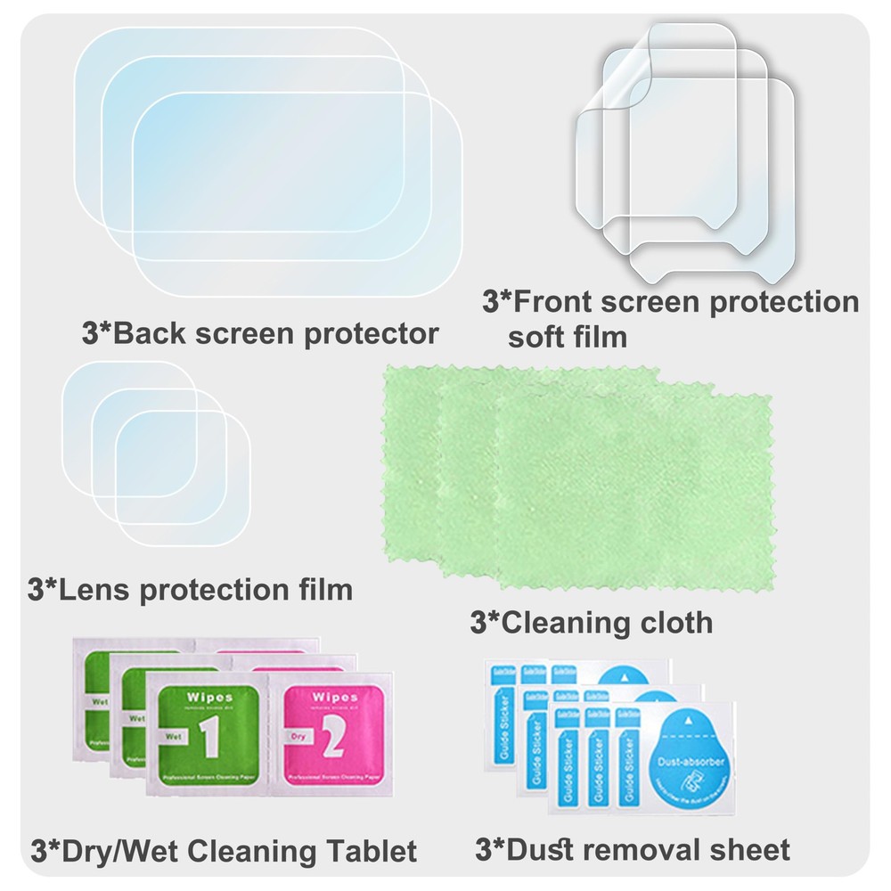 FiTSTILL 9PCS Lens&LCD Screen Protector for Insta 360 Ace Pro2,Tempered...