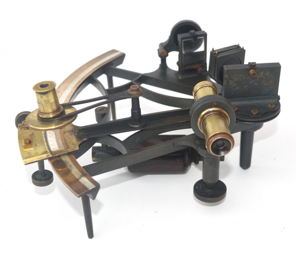 Sextant and case, smaller than normal size – George Whitbread.