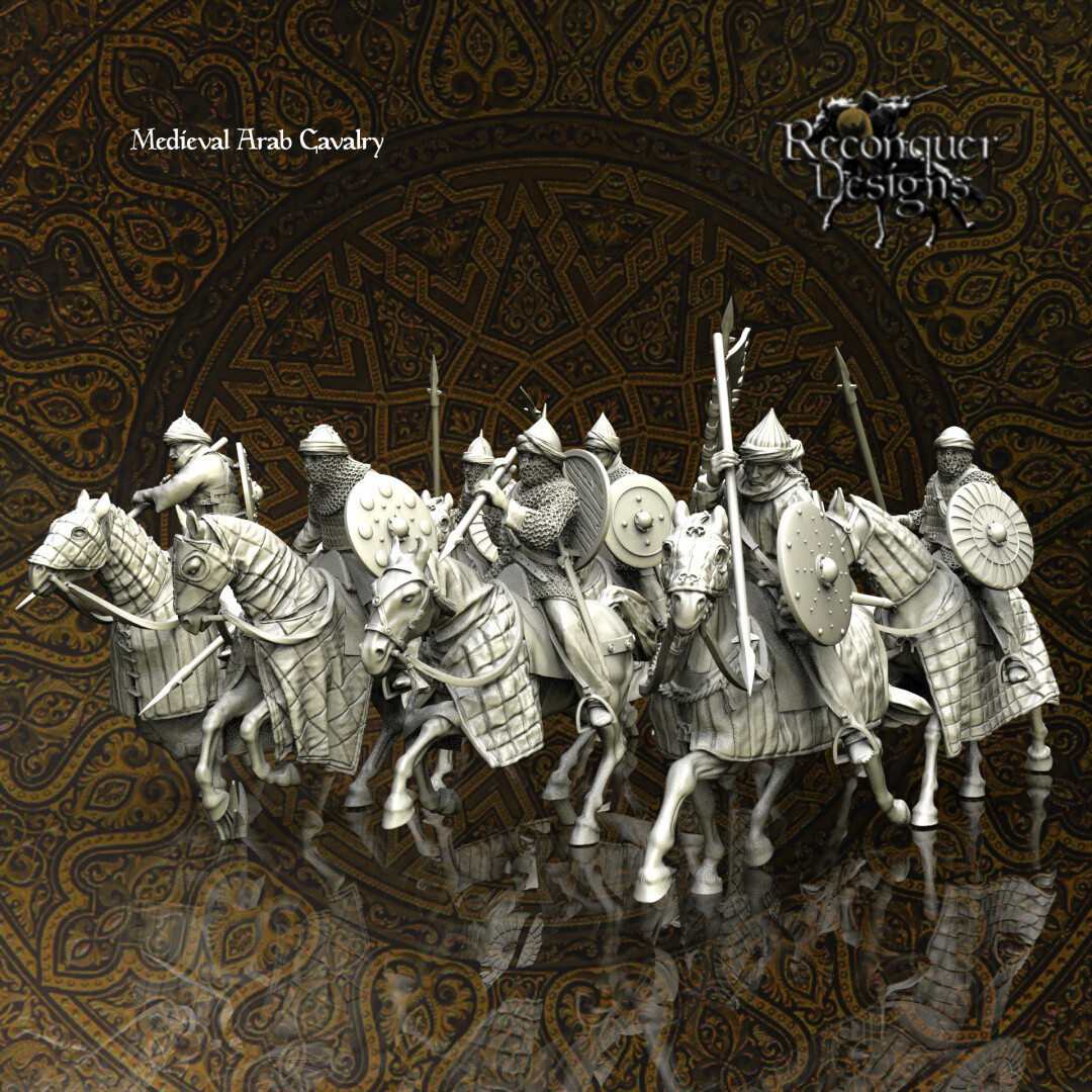 Reconquer Designs Miniatures Early Medieval Arab Cavalry Crusades Outremer 28mm