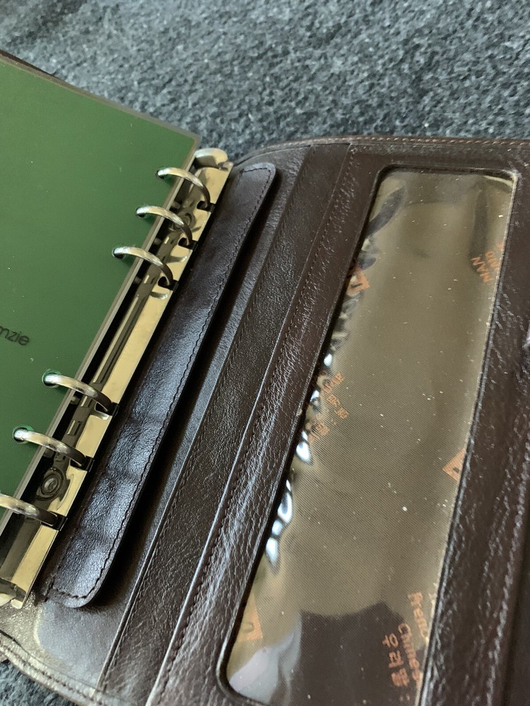 Brown Leather Agenda/Journal. Personal Size. Side Strap