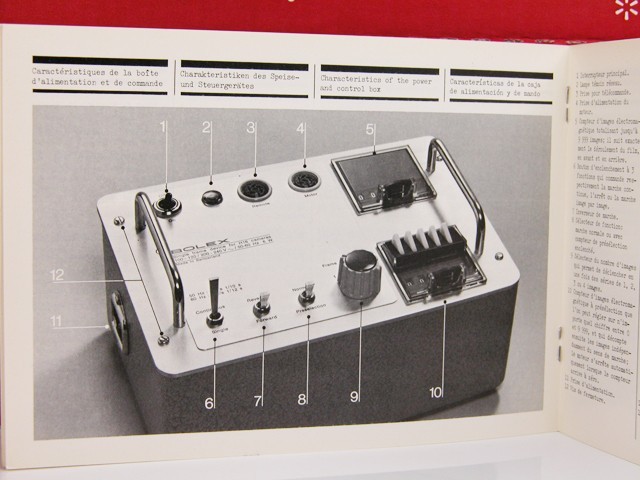 Bolex Single Frame Unit FACTORY INSTRUCTION MANUAL Original