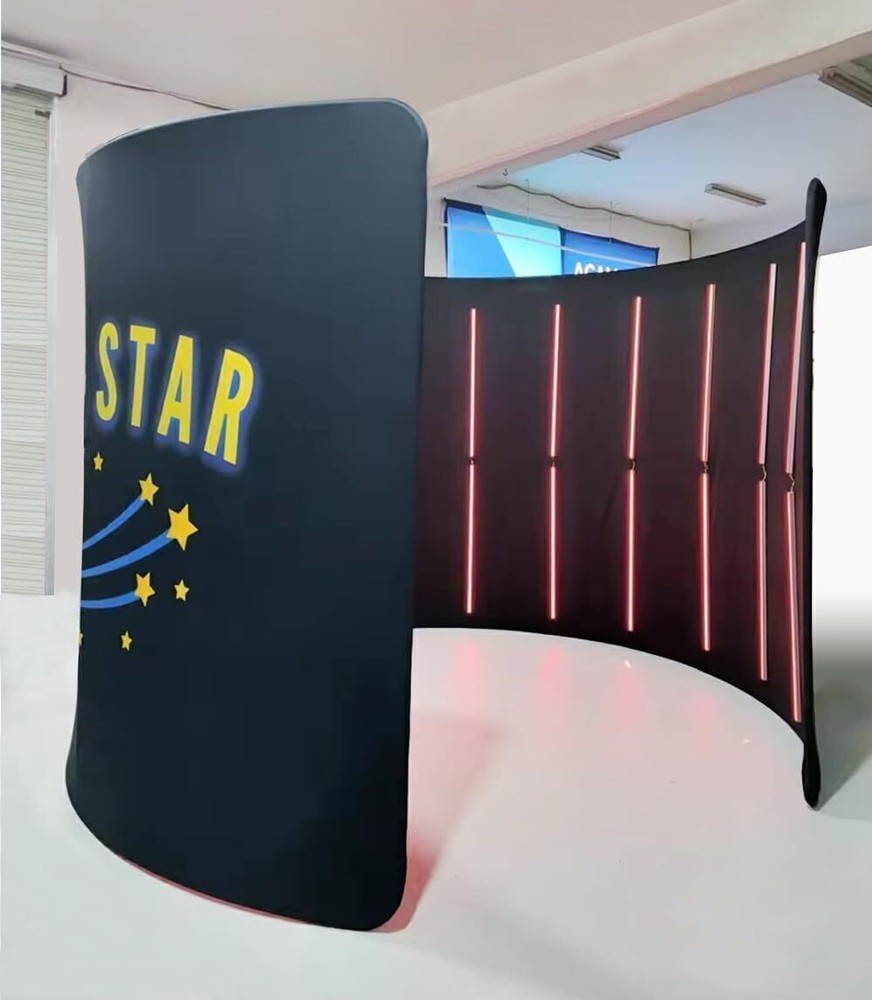 8'W x 8'H 360 Photo Booth Backdrop Frame LED Backdrop Enclosure For Studio