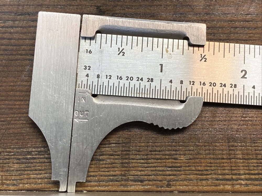 GENERAL HARDWARE MACHINISTS PROTRACTOR , CALIPER, POCKET RULER, 3 PC SET - Nice