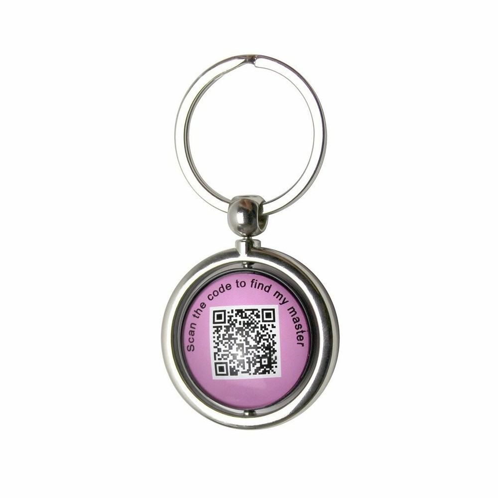 Pet ID Smart Tag Puppy Wireless Locator Keychain QR Code Rotatable without App