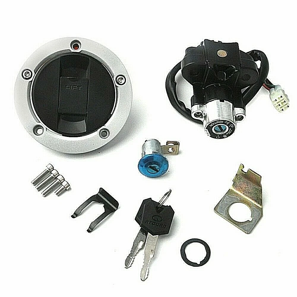 Fit For Suzuki GSXR600 750 1000 SV650 Ignition Switch Fuel Gas Tank Cap Lock Key