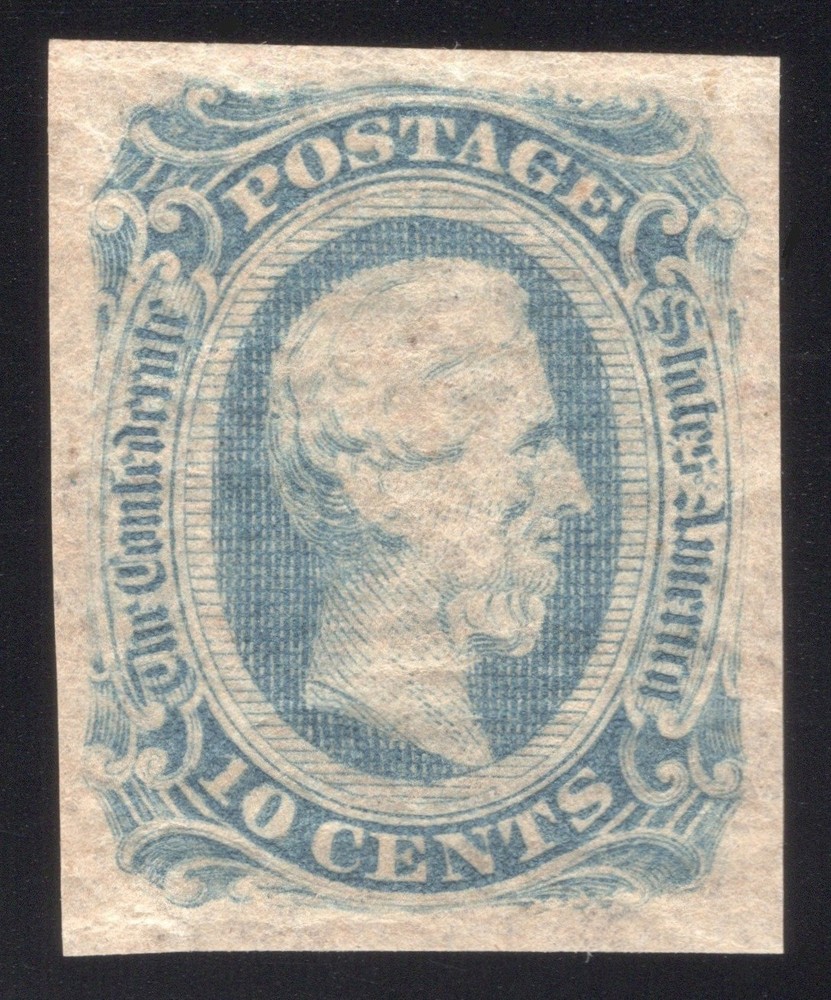 Confederate States, CSA #12 (AD) 10¢ Blue, Mint OG, Sound!