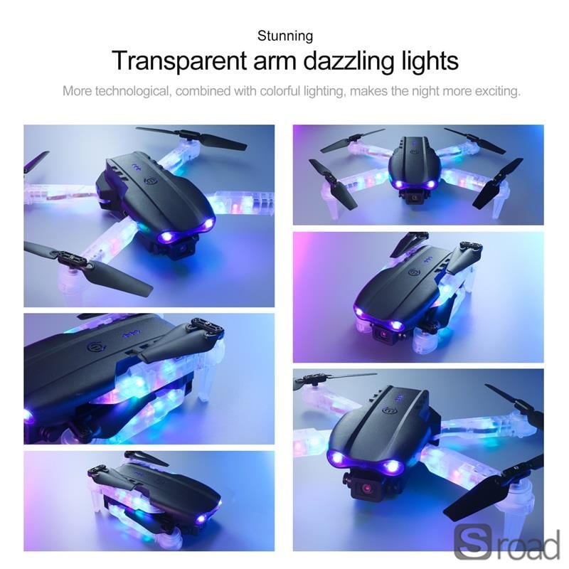 4K Dual Camera RC Drone With Optical Flow & One-Key Takeoff, White