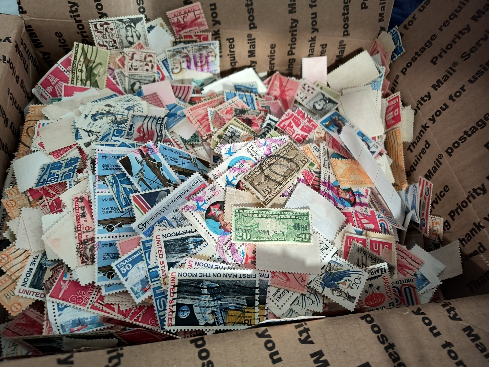 120 USA Older & Newer Air Mail Usa Used Stamps off Paper - Pick Lot