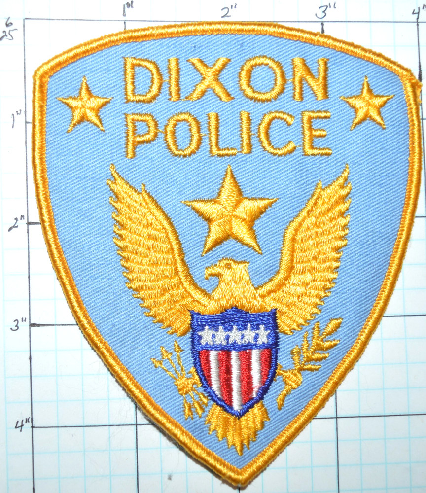 ILLINOIS, DIXON VINTAGE POLICE DEPT PATCH