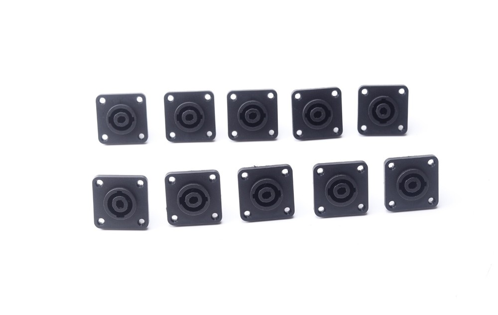 10X Speakon 4 Pin Female jack Compatible Audio Cable Panel Socket Connector