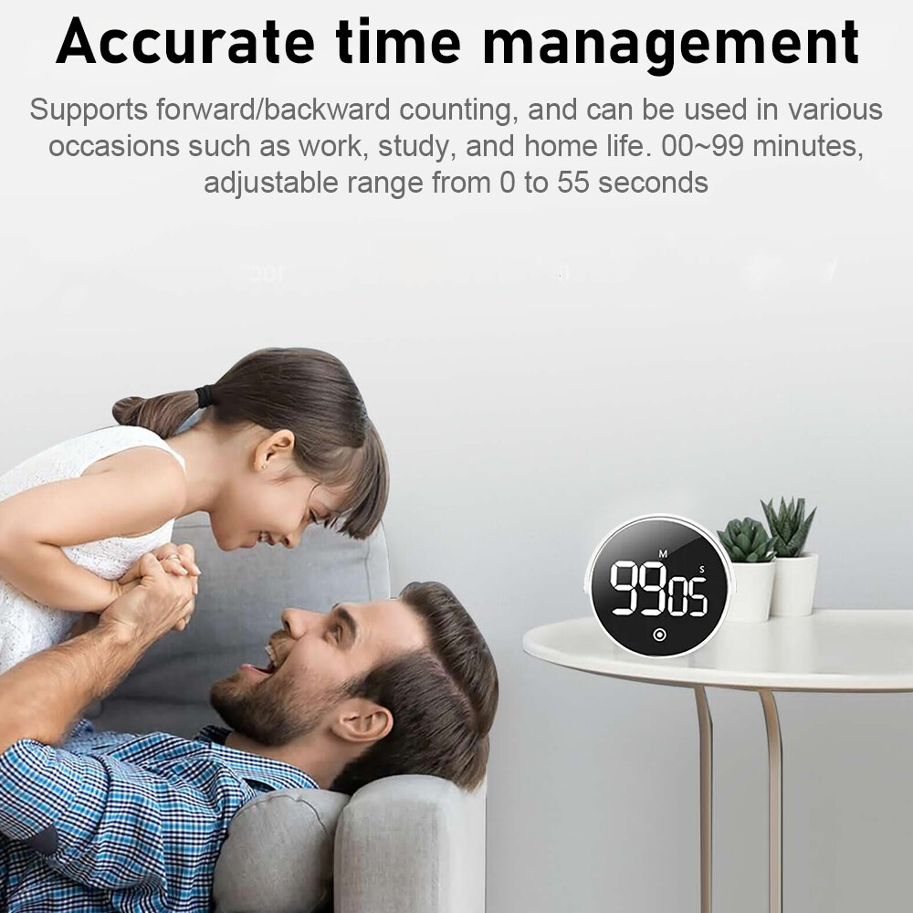 Large LCD Digital Kitchen Cooking Timer Count-Down Up Clock Loud Alarm Magnetic