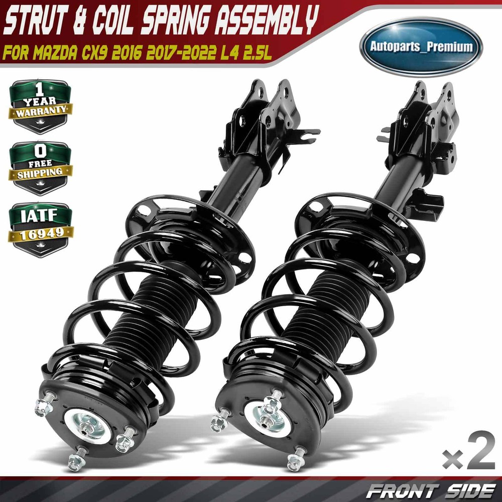Front Complete Strut & Coil Spring Assembly for Mazda CX9 2016 2017-2022 L4 2.5L