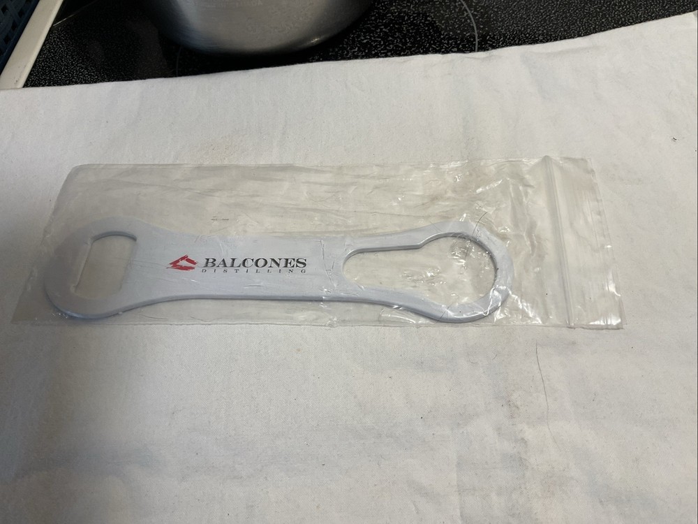 Balcones Distilling Beer Bottle Opener NEW IN PKG White
