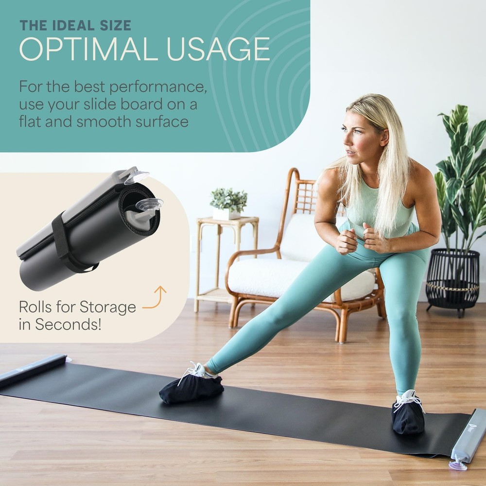 Exercise Slide Board - Sliding Mat for Endurance and Strength Building Workouts