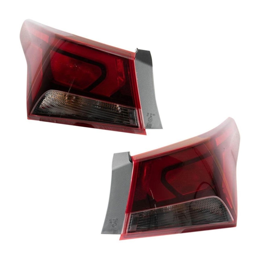 Tail Light Assembly 2pc Set Rear Left Right Outer for Hyundai Accent 2018-2021