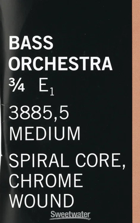 Thomastik-Infeld 3885.5 Spirocore Orchestra Double Bass E String - 3/4 Size,
