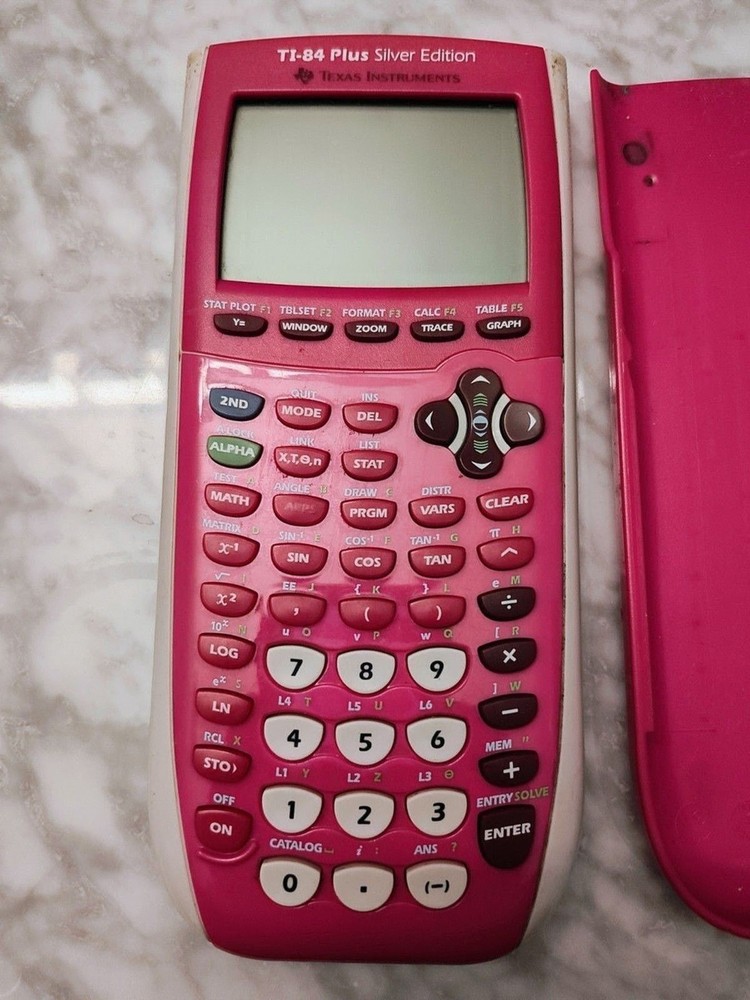 Ti-84 Plus Silver Edition Texas Instruments Graphing Calculator Hot Pink