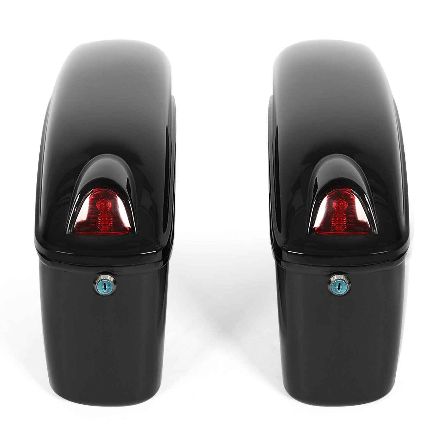 Motorcycle Universal Luggage Hard Saddle Bags For Harley Honda Yamaha Cruiser