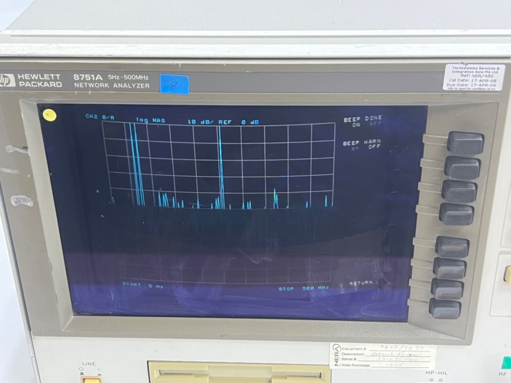 HP 8751A NETWORK ANALYZER 5HZ-500MHZ