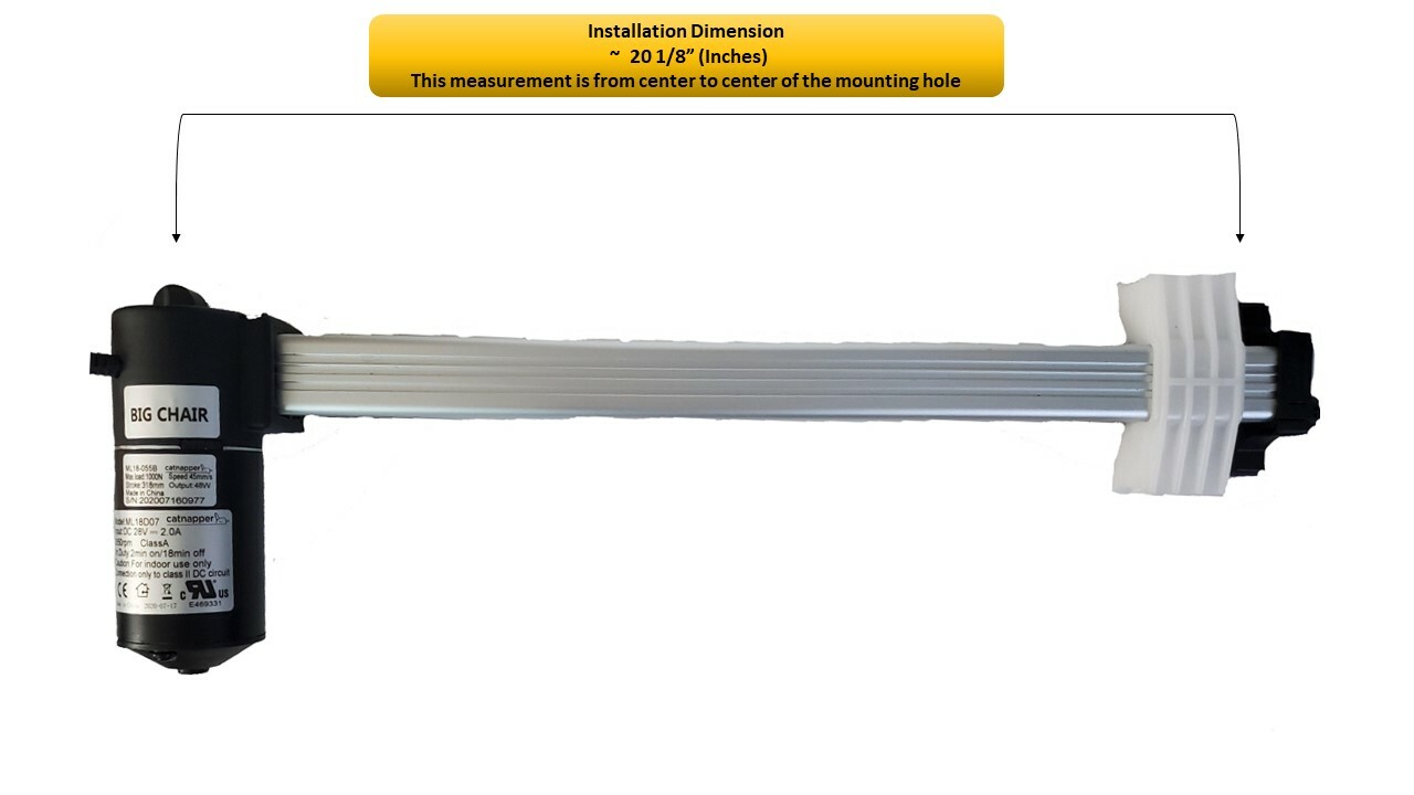 Mulin Electric Motor Actuator - ML18-055 - Catnapper - Power Recliner Motor