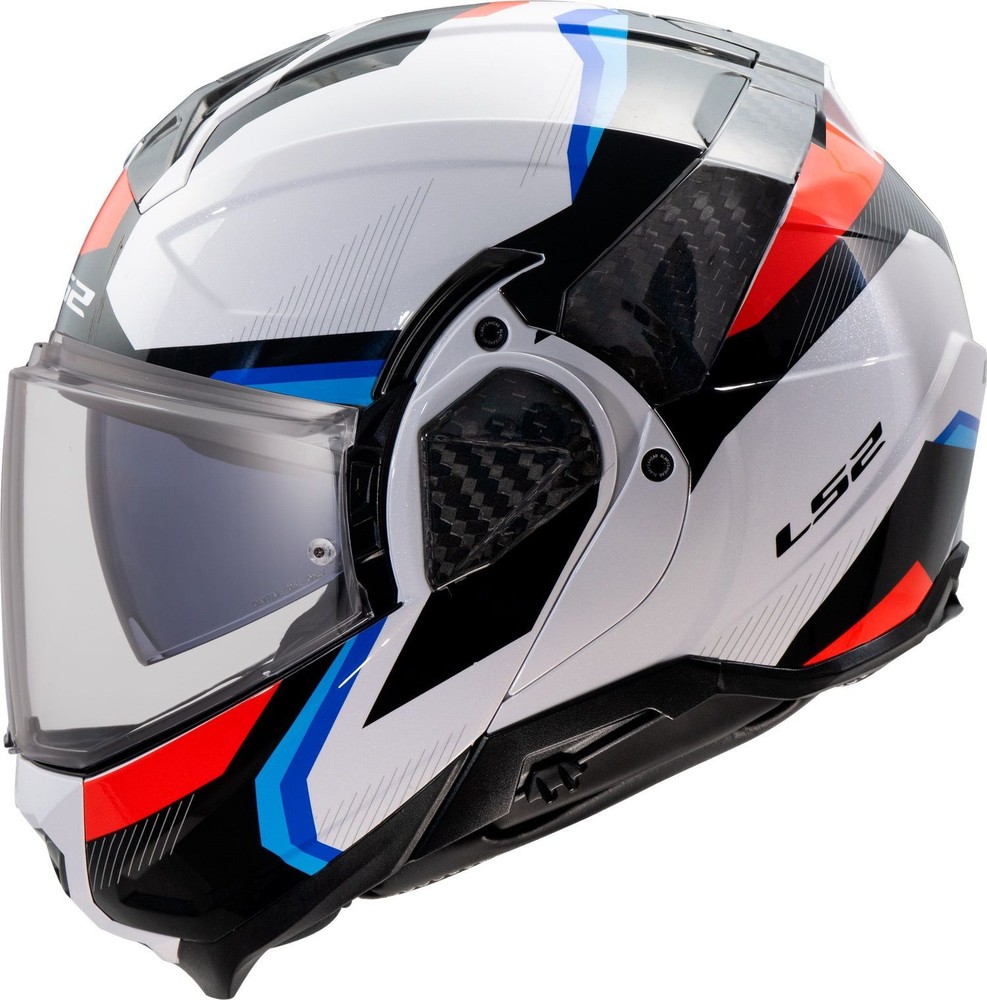 LS2 FF910 Advant II Helmet Triple White Blue Red
