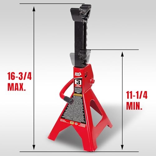 3 Ton (6,600 LBs) Jack Stands, with Adjustable Lock Car Jack 3 ton Basic
