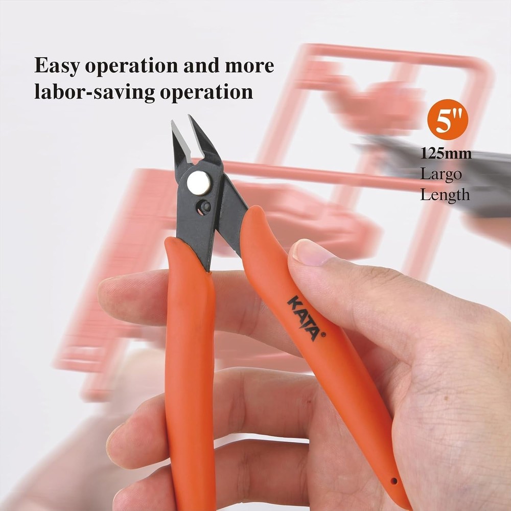 KATA 5-Pack Micro Wire Cutters, Precision Electronics Flush Cutter and 5 Pack