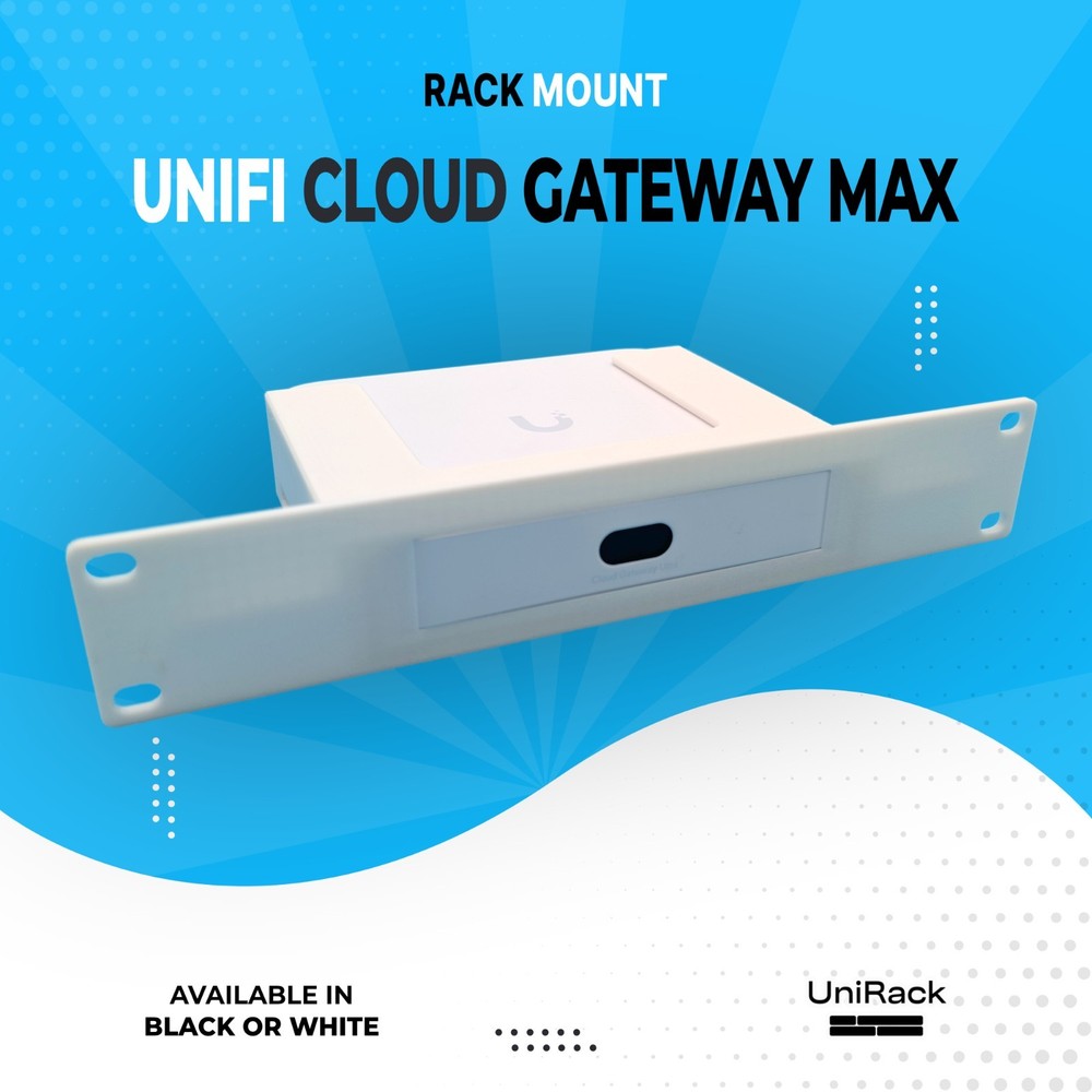 10" Rack Mount for UniFi Cloud Gateway Max - Multiple Sizes Available