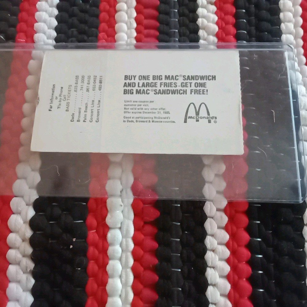 Kiss 💋 Ticket Stub History Animalize Tour 1-11-85, Fort Lauderdale FL, &Krokus