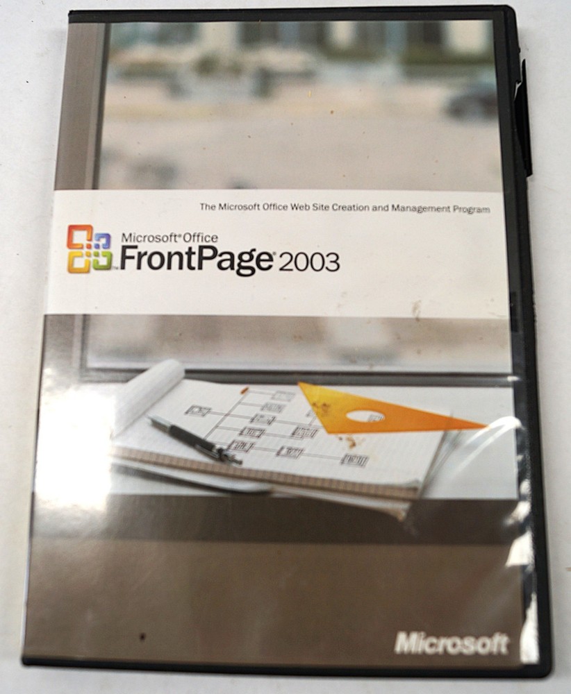 MicroSoft Office FRONT PAGE 2003 Website Creation Management Program App C242