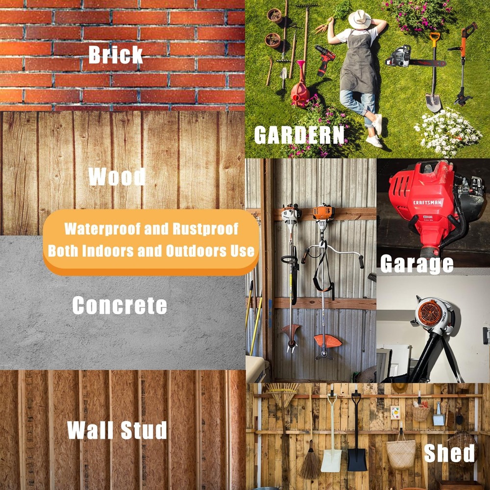 Power Tool Hanger, Weedeater Rack, Garage Wall Hooks, String Trimmer Hanger, ...