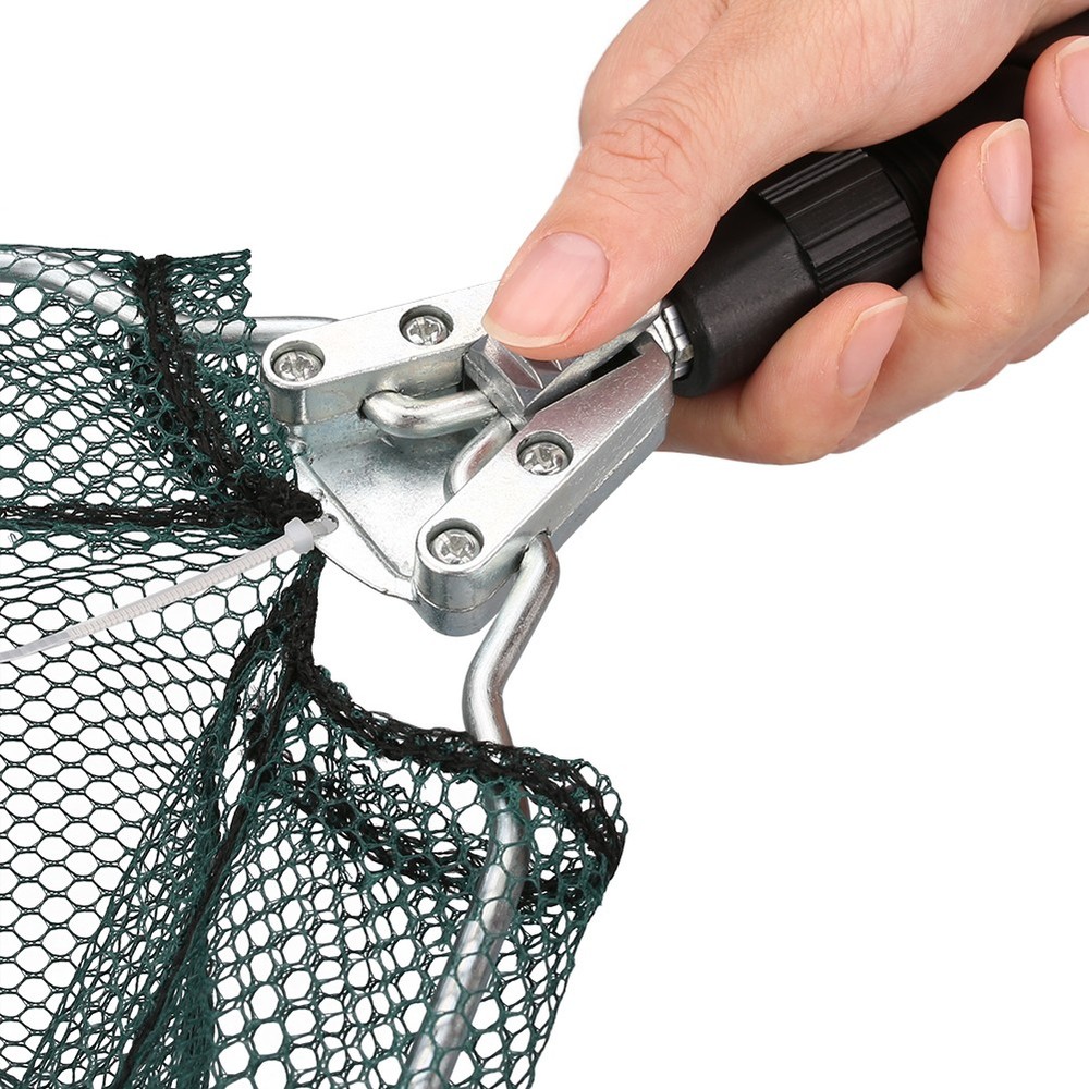 Fishing Landing Net with Telescopic Pole Handle Retractable Foldable 51" Length
