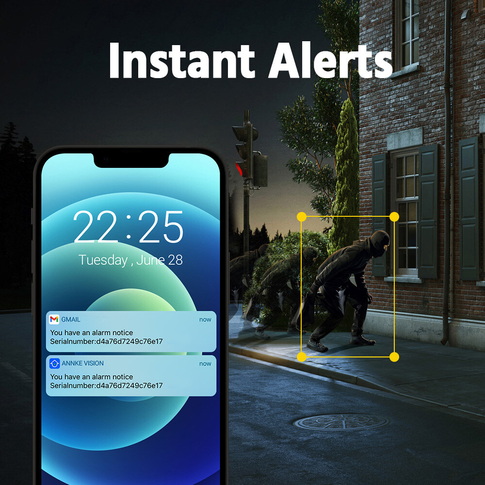 ANNKE 4K POE Security IP Camera Audio AC800 Outdoor Color Night Human Detection