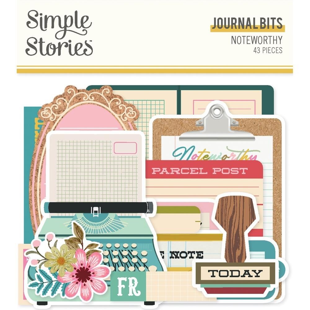 Crafts SS DieCuts Journal Bits Noteworthy Write it Down Planner Clipboard Notes