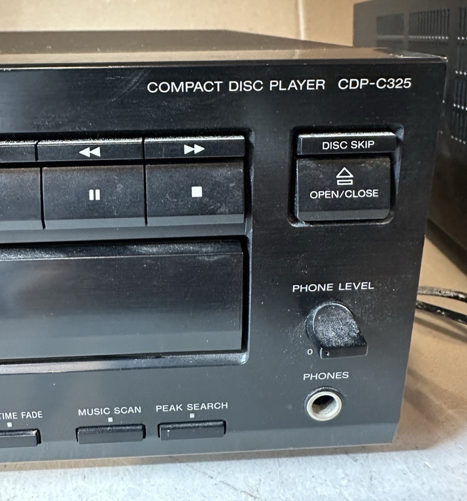 Sony Compact Disc Player Carousel Changer CDP-C325 No Remote TESTED!