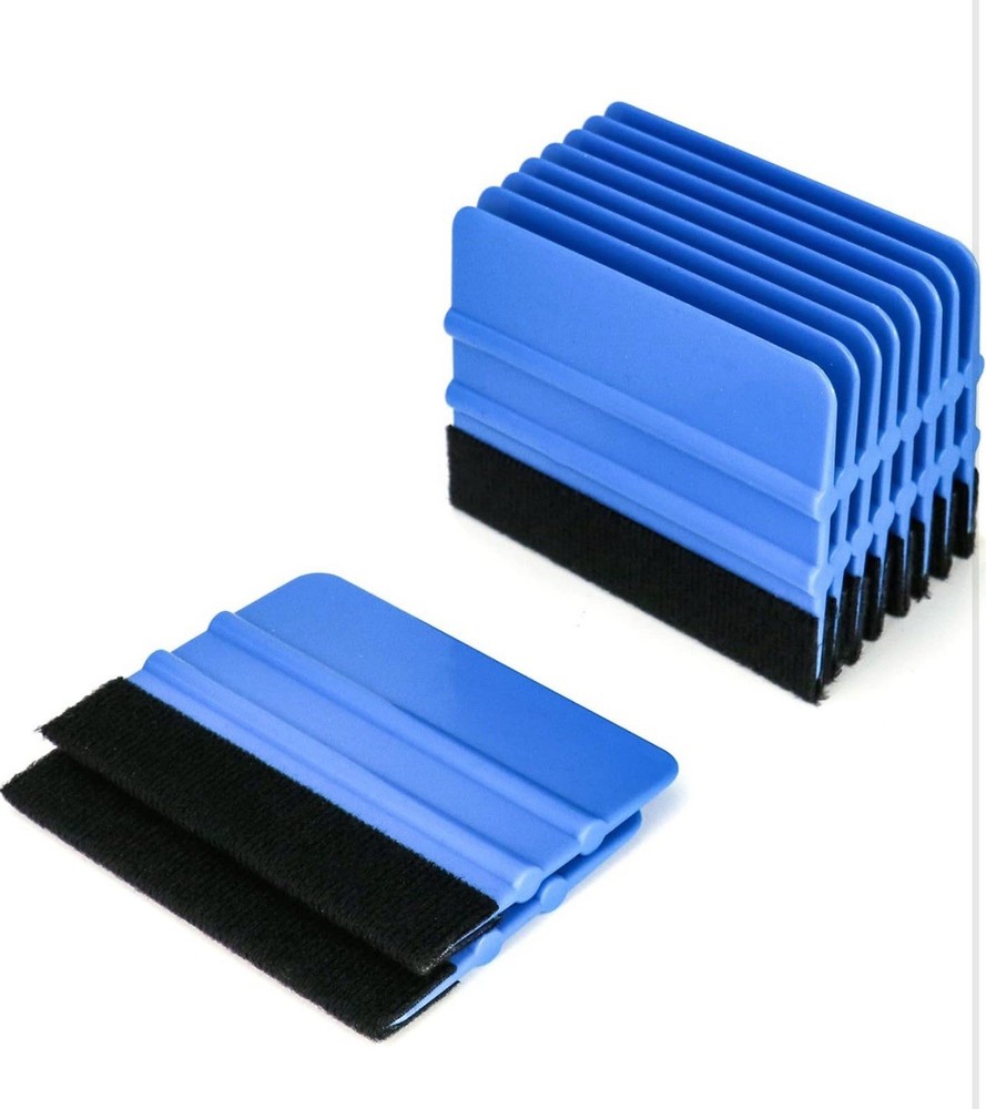 10pcs Vinyl Squeegee Felt Edge Squeegee, 4 Inch Felt Squeegee Applicator Tool Sc