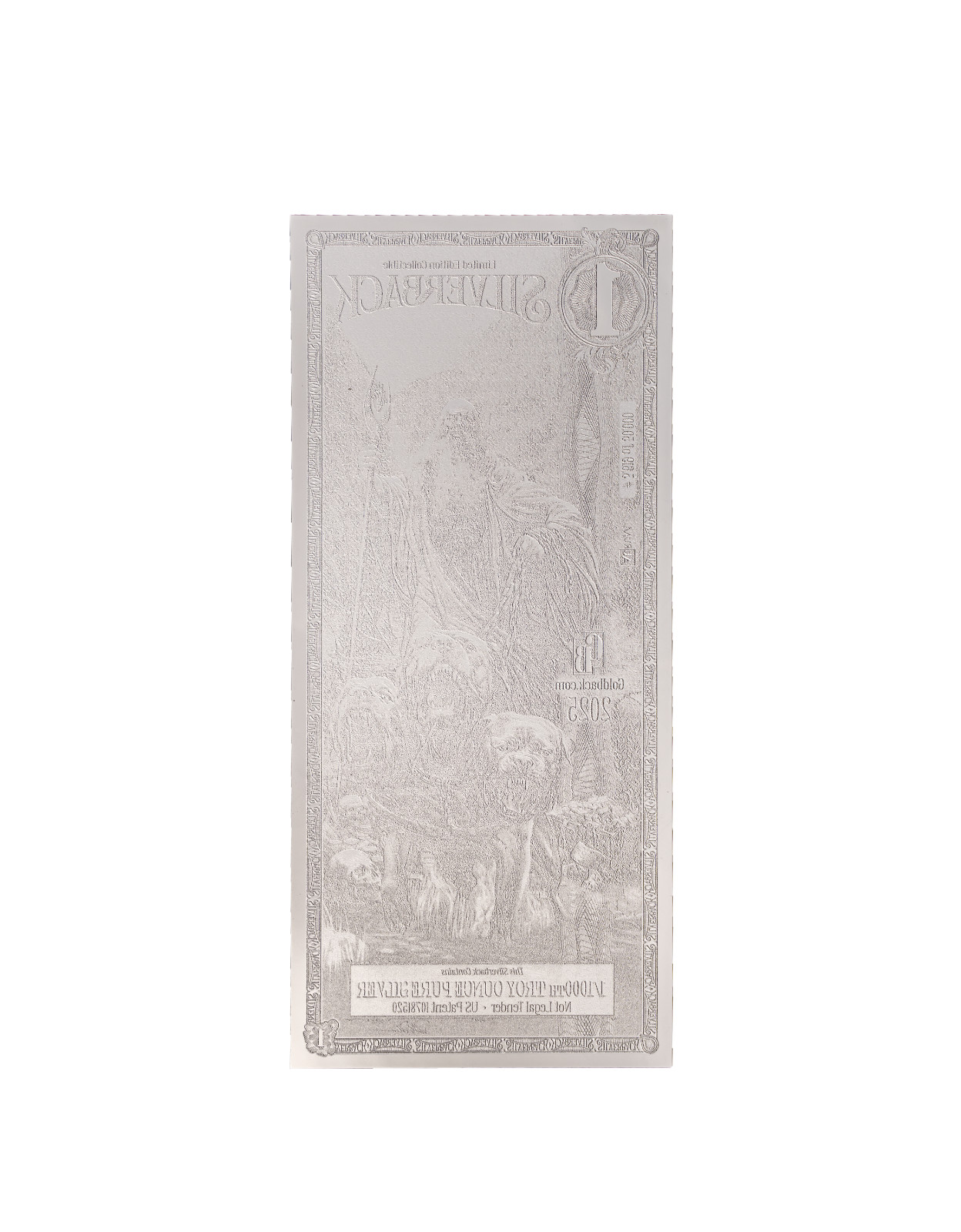 2026 Silverback Hades Olympus 1/1000 OZ .999 Silver Note Limited Edition Presale