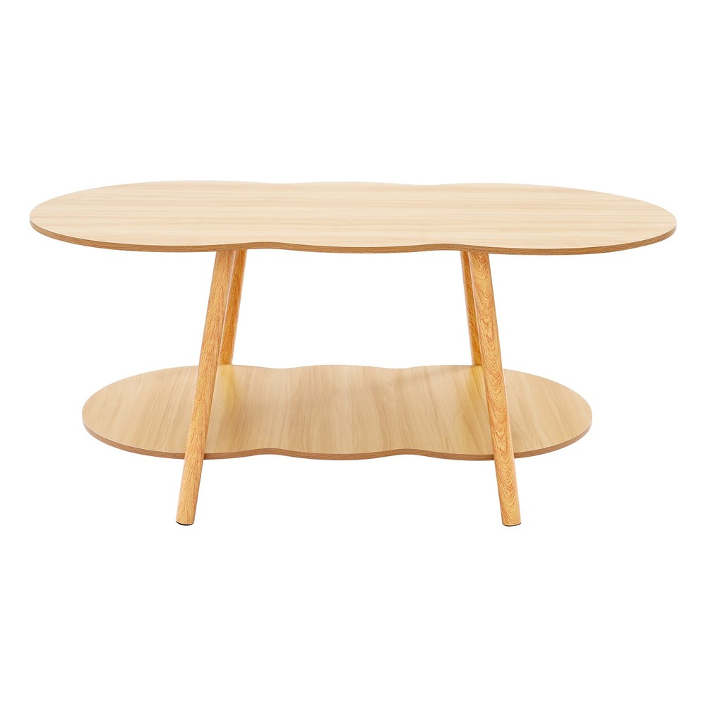 2-Tier Sofa Table Max 66.14 lbs Cloud Shape End Table 19.7in H Coffee Table