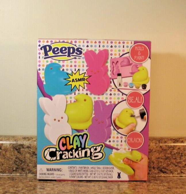 Peeps Easter Clay Cracking Mold & Paint Set NEW