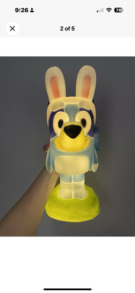 NEW Bluey Easter Light Up 14 Inch Blow Mold