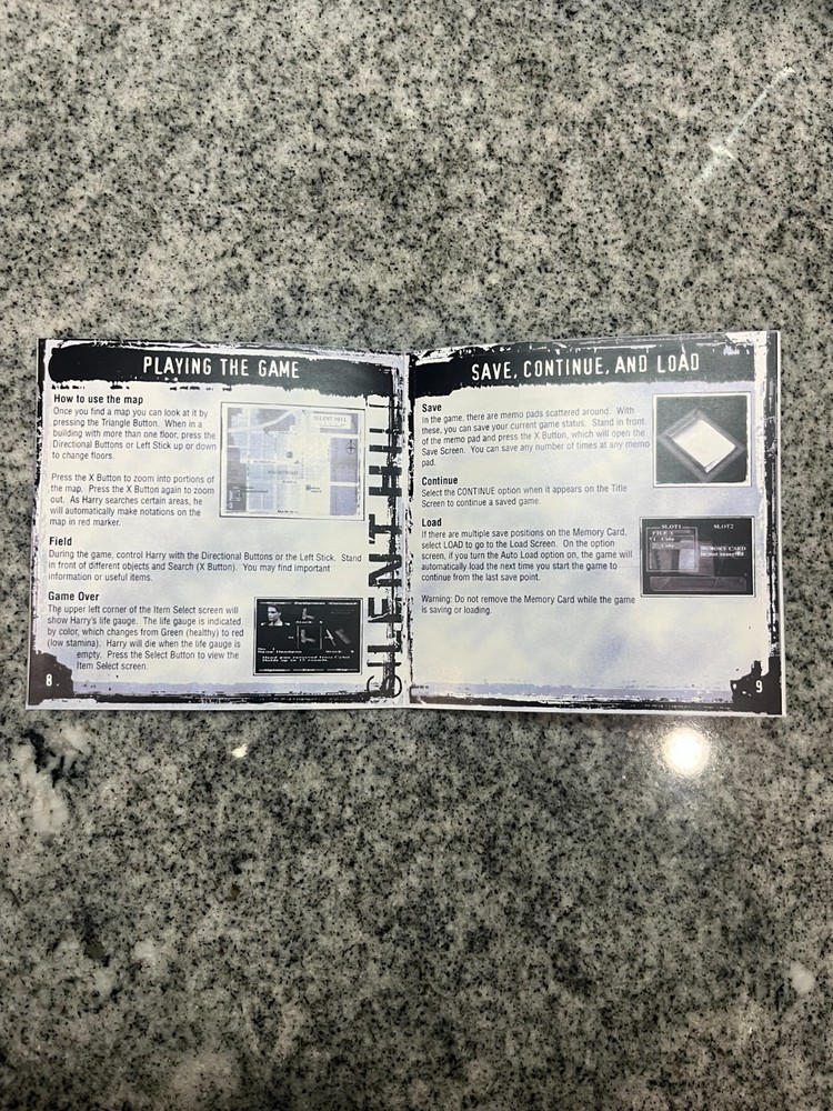 Silent Hill PS1 Manual