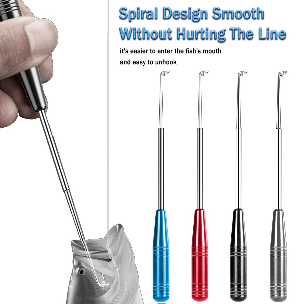 Fishing Hook Remover Tool Kit - Quick Extractor with Storage Tubes