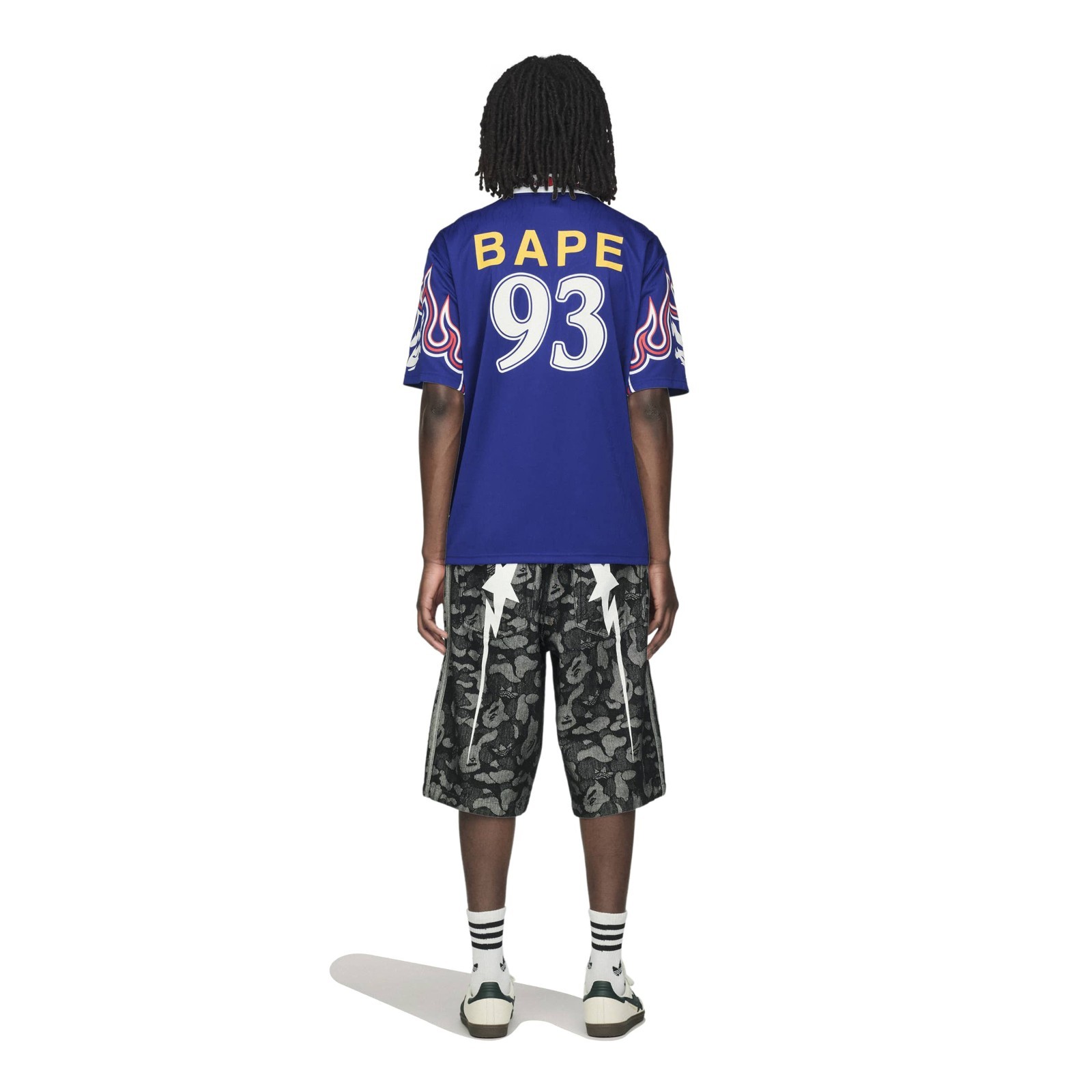 Adidas Originals x Bape (Jpan Blue) SSL Flame Jersey KF4914