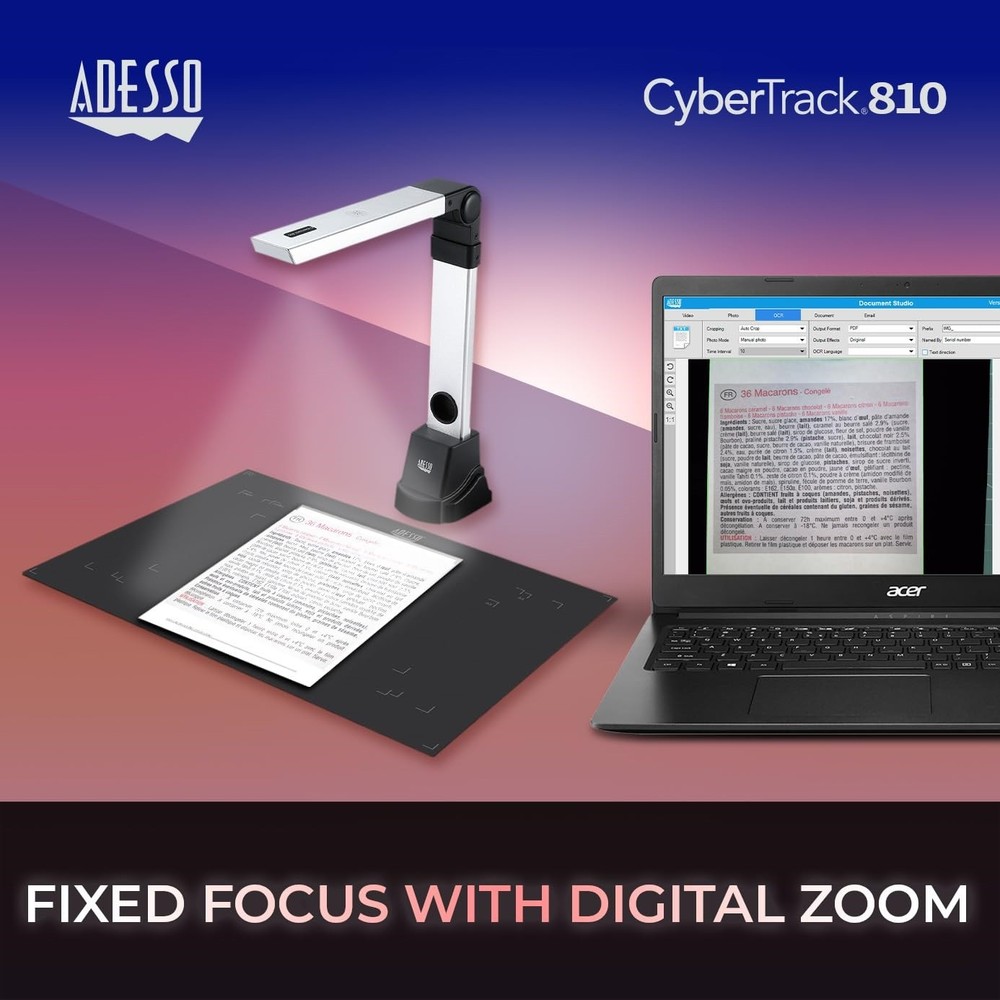Adesso Cybertrack 810 Document Camera